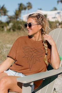 Camisas Western para Mujer, Camisa con Bordado Boot Stitch, Camiseta Vintage, Top Oversize de Manga Corta con Estampado Musical - Product Image 3