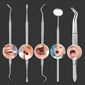 Kit Profesional de Examen Dental Manual, Juego de 5 Herramientas de Cuidado Bucal de Metal y Plástico, Tratamiento de Conducto Radicular, CE MOL SurgiRight - Product Image 5