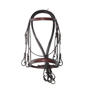 Weymouth de cuero genuino/doble brida para carreras de caballos y productos premium para caballos - Product Image 1
