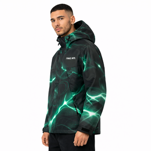 Veste à capuche graphique personnalisée OEM pour homme, style streetwear décontracté, veste Y2K, vêtements d'extérieur, marque privée, vente en gros B2B, vestes pour homme - Product Image 3
