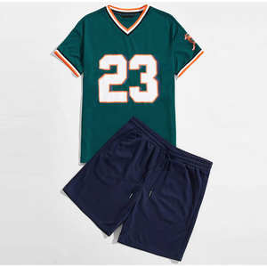 Conjunto de Camiseta y Pantalones Cortos Deportivos Transpirables para Hombre, para Entrenamiento, Atletismo, Running, Playa, con Diseño Estampado, Modelo 2026 - Product Image 5