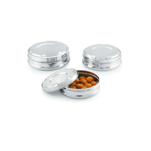 Handmade Durable 304 Stainless Steel Casserole <b>Box</b> Good Price Indian Handicrafts Metal Chapati Container <b>Box</b> From India - Product Image 5
