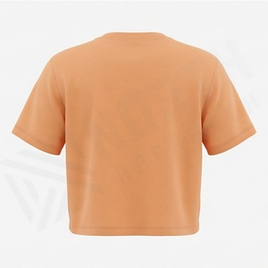 Camisetas Cortas Sexys de Manga Corta para Mujer, Color Personalizado, Alta Calidad, Cómodas, de Tela Satinada Suave, Cuello Redondo - Product Image 2