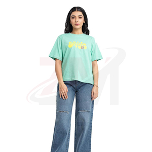 Camiseta Oversize 100% Algodón para Mujer, Básica, Holgada, de Manga Corta, Suave, Lisa, para Verano - Product Image 3