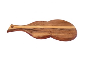 Planche à découper en bois d'acacia en forme de guitare Blocs à découper en bois Planche à fromage Planche de service pour la maison Cuisine Vente en gros de l'Inde - Product Image 2