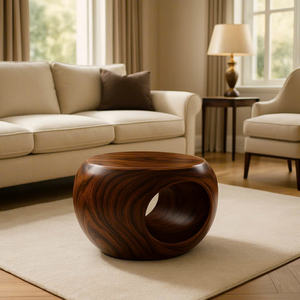 Mesa de Centro de Madera Maciza con Tamaño Personalizado, Adecuada para la Decoración del Hogar y la Sala de Estar - Product Image 5