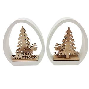Decoración Navideña de Madera para Escritorio, Árbol de Navidad de Madera de Alta Calidad para Interiores - Product Image 3