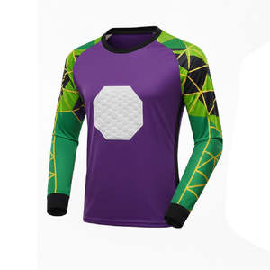 Uniformes de Fútbol para Hombre, Conjunto Profesional de Jersey de Portero, Camiseta y Pantalones Cortos Acolchados, Uniformes de Fútbol de Secado Rápido - Product Image 2