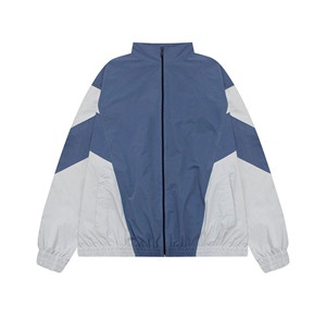 Chaqueta Unisex Delgada con Capucha, Cortavientos, de Lona, para Invierno, con Patrón de Parches, Estilo Urbano, Exterior de Nailon/Acrílico - Product Image 3