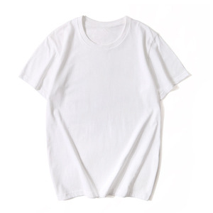 T-shirt en coton épais 200g, couleur unie, manches courtes, séchage rapide et respirant, avec logo personnalisé OEM imprimé sur le devant. - Product Image 1