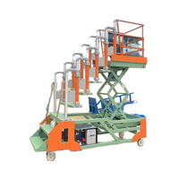 Nouvelle échelle élévatrice électrique pliable à commande par bouton-poussoir, avec une hauteur de levage de 2 m