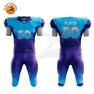 Uniforme de Fútbol Americano Personalizado al por Mayor para Equipos, Sublimado, Transpirable, de Malla Corta, para Práctica, Servicio OEM ODM - Product Image 4