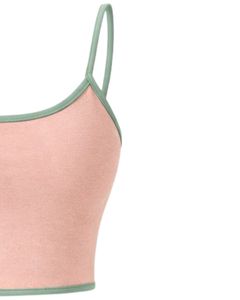 Peach Green Women Camisole And Shorts <b>Set</b> Summer Two Piece Outfit Cotton Blend Crop Top Drawstring Shorts Casual Lounge <b>Set</b> - Product Image 3