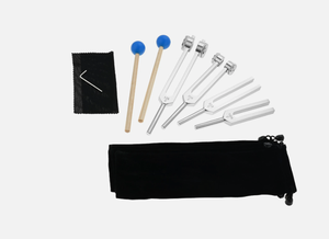 ชุดส้อมเสียง 4 ชิ้น 128 256 512Hz 1024Hz สำหรับการบำบัดด้วยเสียงจักระ DNA - Product Image 4