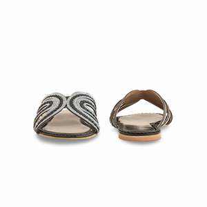 FN7937ผู้หญิงแฟนซีสีดำกีฬารองเท้าแตะ - Product Image 2