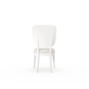 Chaises de salle à manger modernes avec coussins en tissu doux et pieds en bois de caoutchouc, design peint pour meubles de salle à manger - Product Image 5