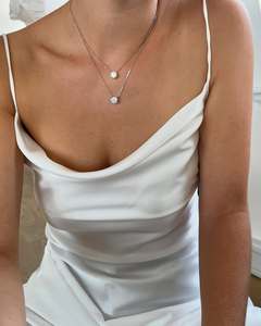 Collar con Colgante de Diamante Cultivado en Laboratorio, Corte Redondo, de Lujo, Oro Sólido de 14k/18k, Platino, Certificado IGI, Cadena Solitaria, Venta al Por Mayor - Product Image 2