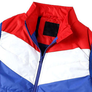 Chaleco Acolchado de Invierno para Hombre con Cuello Alto, Diseño Color Block, Cortavientos, Relleno de Poliéster, Cierre de Cremallera, Estilo Deportivo 2026 - Product Image 2