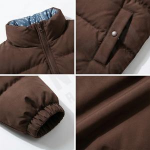 Blouson bombardier personnalisé de qualité supérieure pour hommes coupe-vent veste de couette pour hommes vestes d'extérieur pour hommes doudoune plume de canard - Product Image 4