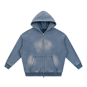 Sudadera con capucha para mujer, personalizada, efecto desgastado, estilo vintage, oversize, lavada, tipo pullover, informal, estilo urbano, de forro polar - Product Image 5