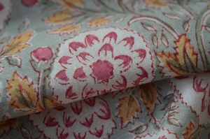 Tela con Estampado Floral Indio, Material Textil para Vestidos, Kurta, Saree, Decoración del Hogar, Costura, Venta al por Mayor - Product Image 4
