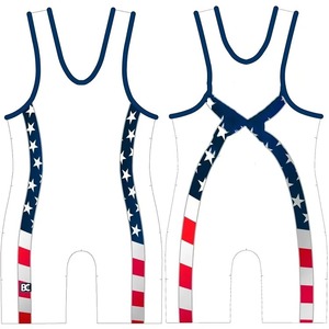 New Arrival Unisex Wrestling <b>Singlet</b> Custom Design Spandex Lightweight Quick Dry Breathable Badge Decoration Wholesale - Product Image 3