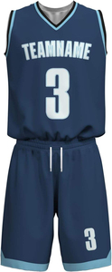 Nouvelle tenue de basketball réversible personnalisée 2026 – Confortable, respirante, 100 % polyester, broderie incluse - Product Image 2