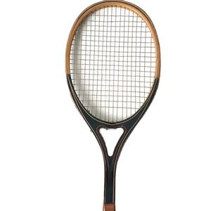 Unisex Customize All Sizes and Colours Wooden Badminton Racket Tennis With Gripy Soft Handle Hard <b>Netting</b> and Custom Logo - Product Image 1