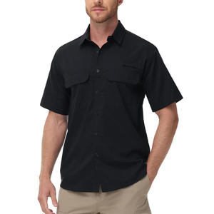 Camisas de Pesca de Diseño Clásico para Hombre, Color Sólido, Tela Moderna de Alta Calidad - Product Image 1