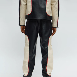 กางเกงหนังผู้ชายขายดี เอวสูง น้ำหนักเบา เป็นมิตรกับสิ่งแวดล้อม กันน้ำ ระบายอากาศได้ดี คุณภาพสูง ยืดหยุ่น เหมาะสำหรับฤดูหนาว สวมใส่สบาย - Product Image 5