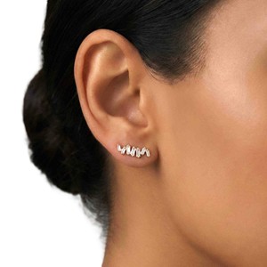 Pendientes de Diamantes Cultivados en Laboratorio con Certificación IGI, 0.31 Quilates, Corte Baguette, Oro Sólido de 10k, 14k, 18k, Joyería Fina - Product Image 5