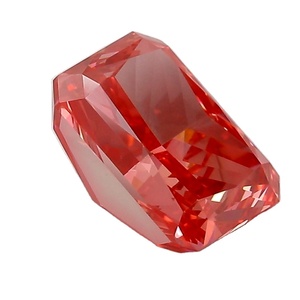 Fancy Pink Lab Created 2.68ct Radiant Diamond - Product Image 2