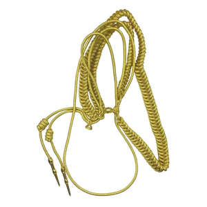 Cordón de uniforme tipo aiguillette de color personalizado de primera calidad con diseño trenzado y extremos decorativos para aiguillette ceremonial - Product Image 1
