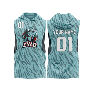 เสื้อเจอร์ซีย์ฟุตบอลแบบมีฮู้ดไม่มีแขนสั่งทำพิเศษสำหรับทีมเยาวชน 7v7 พร้อมชุดรัดกล้ามเนื้อ - Product Image 1