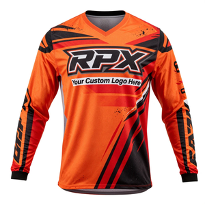 Jersey de Ciclismo de Montaña Reversible de Alta Calidad, Manga Larga, Impresión por Transferencia de Calor, Protección UV, Camiseta de Carreras, Jersey de Motocross - Product Image 4