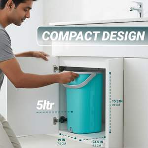 Mopa Plana 2 en 1 con Cámara de Lavado y Secado, 4 Recambios de Microfibra Súper Absorbentes, Mopa para Pisos y Paredes con Mango Largo, Compacta y Ligera, 5 Litros - Product Image 4