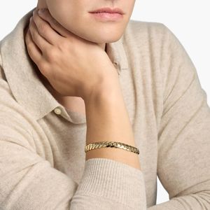 Pulsera de eslabones elegantes de 9 pulgadas en oro amarillo - Product Image 2