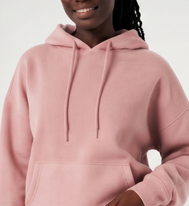 Survêtement ample à capuche pour femme, 100% coupe décontractée, pantalon de survêtement à jambe large, pull décontracté, taille oversize avec cordon de serrage et poches latérales - Product Image 4