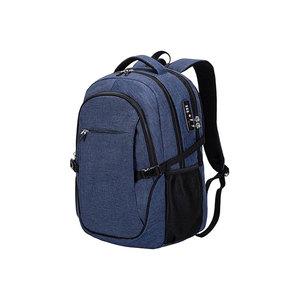 Minimalist Olive Nylon Laptop <b>Backpack</b> With Zipper Closure Front Pocket And Mesh Side Pockets Unisex Softback 20-39L - Product Image 3