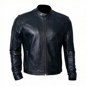 แจ็คเก็ตหนังแท้สำหรับขี่มอเตอร์ไซค์คุณภาพดีที่สุดสำหรับผู้ชาย รุ่นใหม่ล่าสุดสำหรับฤดูหนาว พร้อมแผ่นป้องกันที่ถอดออกได้ สามารถสั่งทำได้ - Product Image 1