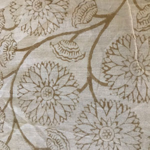 ผ้าฝ้ายแท้พิมพ์ลายด้วยมือ ลายดอกไม้เรียบง่าย – สิ่งทอจากอินเดียขายส่ง - Product Image 3