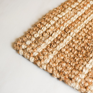 Alfombra de Yute Natural Tejida a Mano, Alfombra Rústica Texturizada de Yute, Alfombra Ecológica para Puerta, Alfombra de Fibra para Decoración del Hogar - Product Image 3