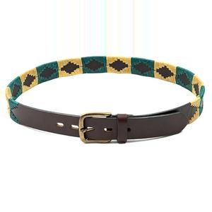 Ceinture Polo Décontractée Faite Main Style Gaucho Argentin Vintage pour Hommes et Femmes, Boucle en Laiton, Cuir de Vachette Personnalisable - Product Image 1