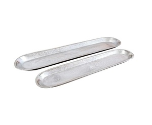 Great quality in reasonable price Fancy Aluminum Serving <b>Tray</b> Durable Construction For Home Kitchen And Restaurant Service - Product Image 2