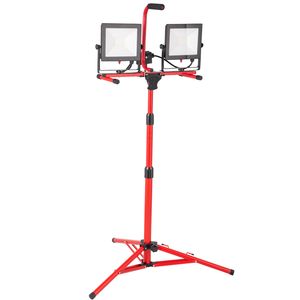 Faro da Lavoro a LED a Doppia Testa da 20.000 Lumen con Supporto da 173 cm e Impermeabilità IP65 per Uso in Officina - Product Image 1