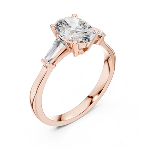 แหวนเพชรรูปไข่ทองคำ 14K สำหรับผู้หญิง 1.47 กะรัต ได้รับการรับรองจาก IGI |   ชุดลำลองสำหรับใส่ทุกวัน |   เพชรที่เพิ่งเพาะเลี้ยง - Product Image 5