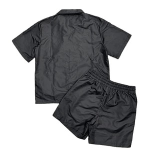 Ensemble short et chemise coupe-vent léger et respirant pour homme, en nylon, avec broderie, manches courtes boutonnées, le plus vendu pour l'été, personnalisable (OEM) - Product Image 2