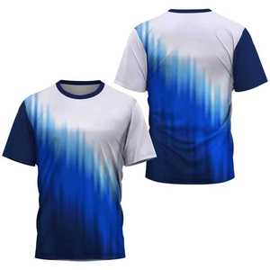 Custom Fan Jersey Sports <b>Shirt</b> with Full <b>Color</b> Print Breathable Construction and Comfortable Fit for Teams Clubs Supporters - Product Image 3