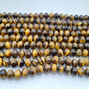 Gemstone 8mm Natural Tiger Eye Agate Through-Carved Loose Beads for Chakra <b>Healing</b> KAMALAGATE.COM - Product Image 2