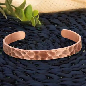 hammered design new trendy <b>copper</b> handmade <b>bracelet</b> cuff bangle unisex design healing wrist christmas gift - Product Image 1